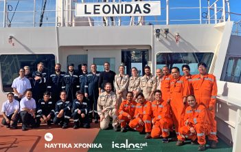 Πάσχα εν Πλω με το Πλήρωμα του Μ/Τ LEONIDAS της Andriaki Shipping (βίντεο)